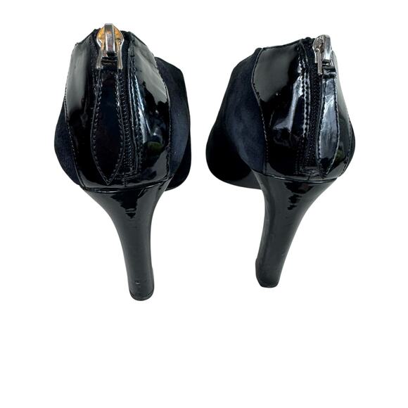 Franco Sarto Vella Black Suede Pointed Toe Bootie Stiletto Heels Women's Sz 8.5 - Picture 3 of 6